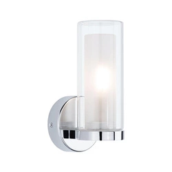 Lampa ścienna LUENA E14 max. 20W IP44 230V szkło chrom / metal (PL71076) - PAULMANN