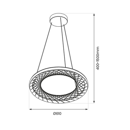Lampa wisząca NEST LED (ML0524) - Milagro