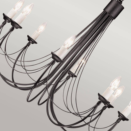 Żyrandol Carisbrooke (CB8-BLACK) - Elstead Lighting
