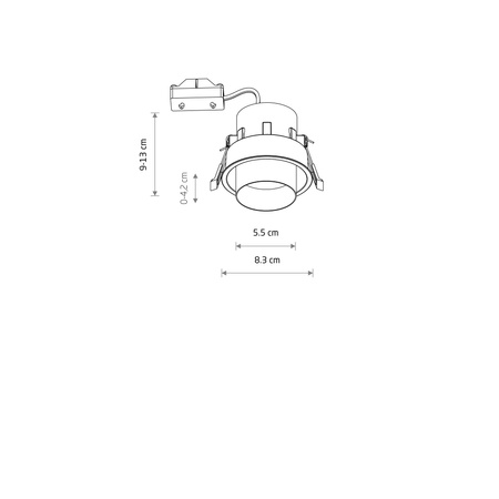 Lampa wpuszczana MONO SLIDE (10801) - Nowodvorski