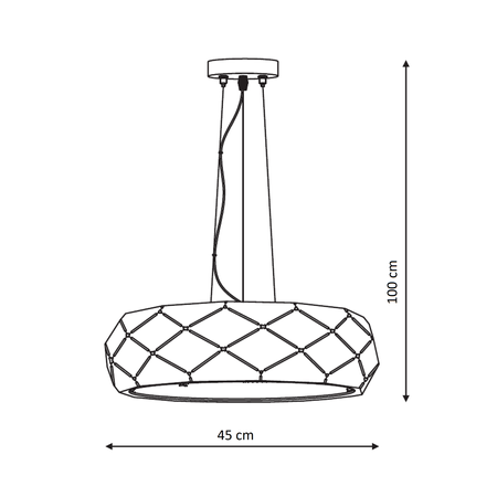 Wisząca Reus  biała (LP-8069/1P WH) - Light Prestihe