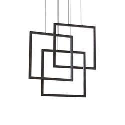 Lampa wisząca FRAME Czarny (FRAME_SP_QUADRATO_NERO) - Ideal Lux