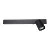 Kinkiet Magnet 9W+1xGU10 3000/4000K Czarny Prawy (ML1126) - Milagro