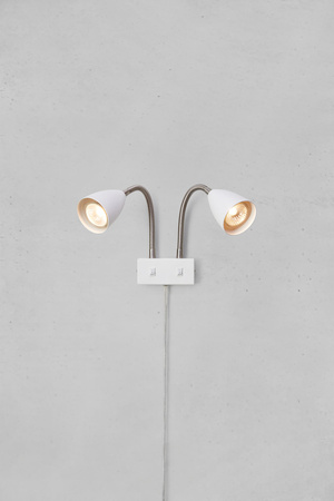 CIRO Wall 2L White/Steel (108900) Markslojd