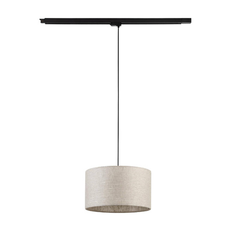 Lampa szynowa wisząca  z abażurem TRACER LINEN 380 TRÓJOBWODOWY 1XE27 (10690) - TK Lighting