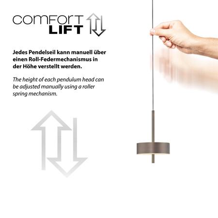 Lampa sterowana Smart Q-ROTATE CIEMNOMETALOWO-BRĄZOWY (2247-34) - Paul Neuhaus