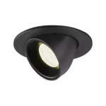 NUMINOS® GIMBLE S, oprawa sufitowa wpuszczana czarna, 4000 K 55° (1005909) - SLV