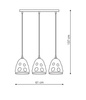 Melt 3 lampa wisząca (LP-126/3L) - Light Prestige