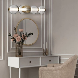 Kinkiet Atomo - 4 źródła światła - Szczotkowane złoto (QN-ATOMO-4W-BG) - Quintiesse