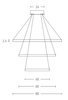 PENDANT LIGHT 135W 3000K WHITE DIMMABLE (180030-D Zambelis) - Zambelis