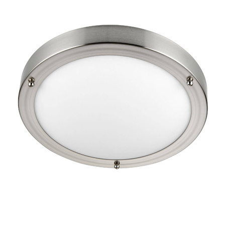 Plafon Portico satin Nickel IP44 40W (12421) - Saxby
