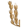 Designerski kinkiet Flora - 3 źródła światła - Oksydowane złoto (QN-FLORA-3W-GD) - Quintiesse