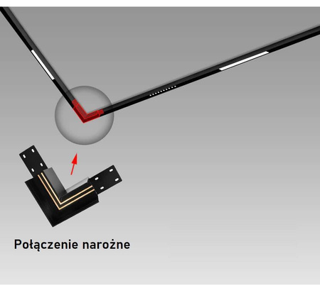 Oprawa szynowa LWQ-M07S Magneto (48V, ściemnianie 1-10V) 24W 3000K CRI>90 (Abigali-LWQ-M07S)