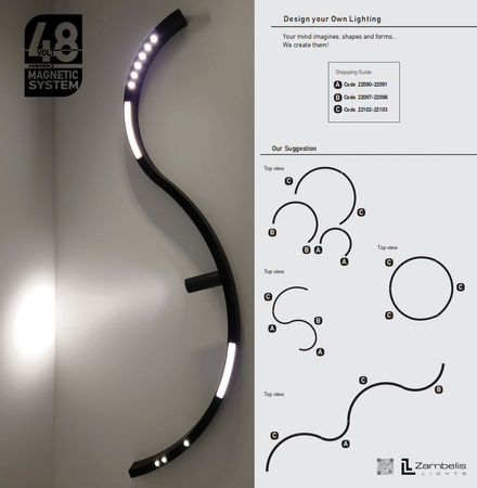 CURVED MECHANIC CONNECTOR FOR 48V CURVED TRACKS (22097-C Zambelis) - Zambelis