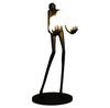 Designerska czarna lampa podłogowa WOMAN 180 cm (F9312) - Step into Design