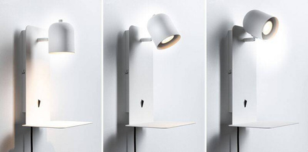 Oprawa ścienna MALENA USB-C biały matowy (PL71098) - PAULMANN