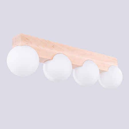 Plafon BULBO 4 naturalne drewno (SL.1685) - Sollux Lighting