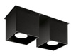 Plafon QUAD 2 czarny (SL.0063) - Sollux