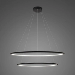 Lampa Ledowe Okręgi No.2 czarna 80cm 4k (LA074/P_80_in_4k_black) - ALTAVOLA DESIGN