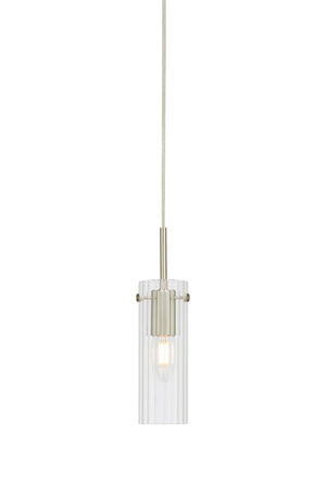 Lampa wisząca nad stół TIBIA Pendant 1L Clear/Satin Nickel (109013) Markslojd