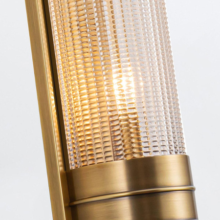 Kinkiet Willard - 2 źródła światła - Vintage mosiądz (QN-WILLARD-2WB-VBS-PG) - Quintiesse