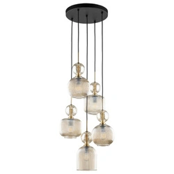 SOPHIA COGNAC LAMPA WISZACA 5XE14 (11043) - TK Lighting
