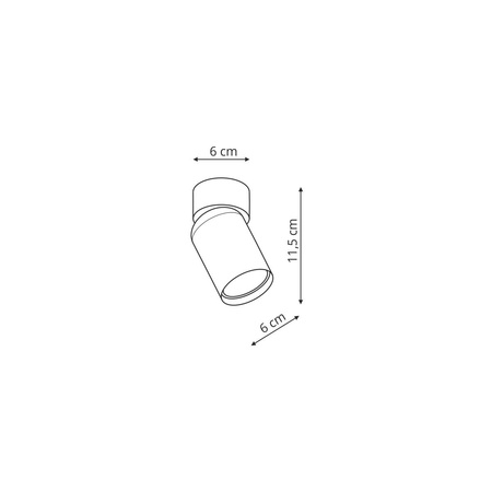 Pointa 1 spot biały 1xGU10 (LP-6398/1WS WH) - Light Prestige