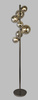 SEVILLA Lampa podłogowa z siedmioma kulistymi kloszami w kolorze czarnego chromu (3214-1010) - Aviano Lighting