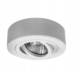 PÓŁTUBA OPRAWA HALOGENOWA BIAŁA GU10 - Syntron