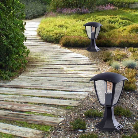 Lampa ogrodowa stojąca FOX BLACK 1xE27 Mała (EKO3551) - Eko-Light