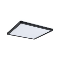 Plafoniera ATRIA SHINE LED Backlight 16W 1600lm 293x293mm 3000K 230V czarny matowy / tworzywo sztuczne (PL71001) - PAULMANN