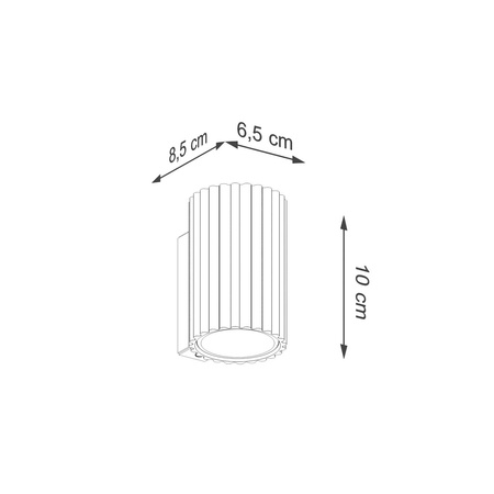Kinkiet KARBON 10 taupe (SL.1777) - Sollux Lighting
