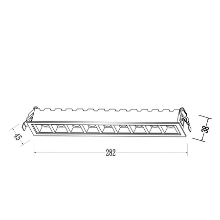 Solar oprawa podtynkowa biała LED IP20  (LP-0406/10RS WH) - Light Prestige