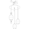 Lampa wisząca ESTANYS nikiel (39565) - EGLO