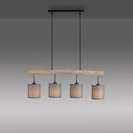 GREEN TRIBU LAMPA WISZĄCA DREWNO/BEŻOWY (15783-29) - Paul Neuhaus