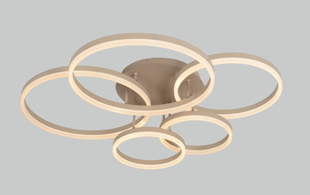 Lampa sufitowa z opcją ściemniania piątka RAVELO piaskowy (9055-513) -