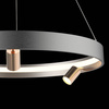 Ledowa lampa wisząca Spectra No.3  Altavola Design  (LA114/P_60_3+1_grey_gold) - ALTAVOLA DESIGN