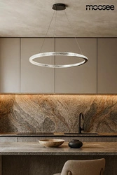 Ozdobna lampa wisząca nad stół lub wyspę ANILLO 80 czarny chrom (MSE1501100598) - Moosee