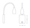 READING LIGHT LED 3W BLACK (H32 Zambelis) - Zambelis