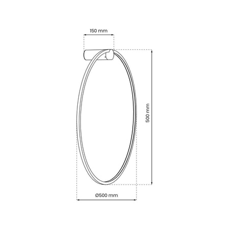 Kinkiet Saturno Gold 25W LED (ML8851) - Milagro