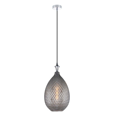 PENDANT LIGHT 1XE27 GLASS SMOKE GRAY (1986 Zambelis) - Zambelis