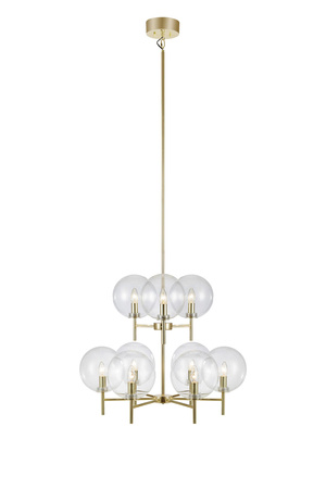 CROWN Wisząca 9Loty Szczotkowany/Przeźroczysty