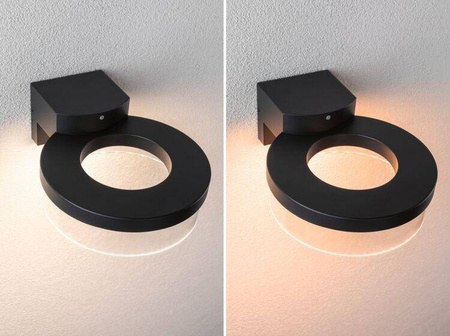 Oprawa elewacyjna CAPERA LED SH Zigbee12,5W 800lm 2200K-3000K czujnik ruchu i zmierzchu IP44 230V antracyt / aluminium (PL93113) - PAULMANN