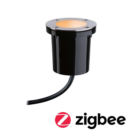Oprawa dogruntowa Plug & Shine FLOOR SH Zigbee RGBW 4.6W IP65 RGBW 24V czarny / metal (PL94588) - PAULMANN