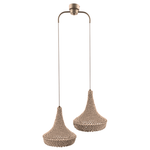 Lampa wisząca Mahaka 2 - Beżowa (500 mm)   (5179) - Shilo