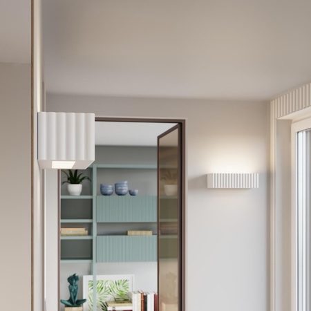 Kinkiet ceramiczny RIGATA biały (SL.1885) - Sollux Lighting