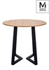 MODESTO stół TAVOLO FI 80 dąb - blat MDF, podstawa metalowa (B-15) - Modesto Design