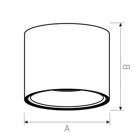 CHLOE AR111 NATYNKOWA GU10 250V IP65 120x115mm BIAŁY okrągła nieruchoma (SLIP005031) - Spectrum LED