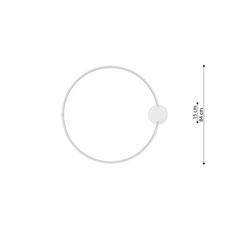 Plafon RIO 78 ochra czerwona LED 4000K (TH.415) - Thoro Lighting