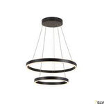 ONE DOUBLE PD PHASE UP/DOWN, wewnętrzna oprawa wisząca LED, czarna, przełącznik CCT 2700/3000 K (1004765) - SLV